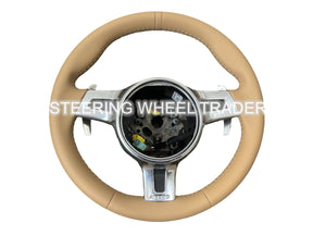 Porsche 911 997 991 Turbo GT 981 987 Panamera Cayenne Sport Steering Wheel Beige