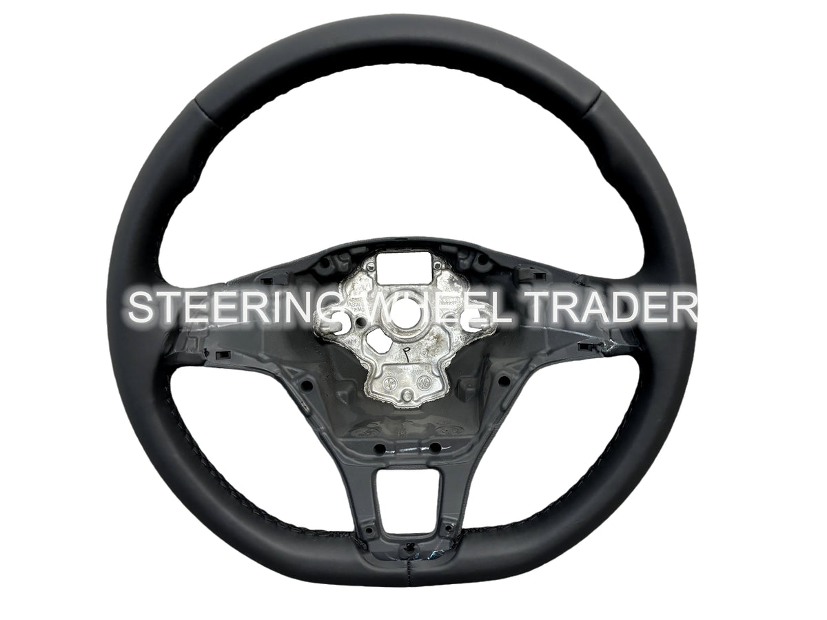 VW GOLF MK7 TRANSPORTER T6 MULITVAN AMAROK PASSAT BLACK LEATHER STEERING WHEEL