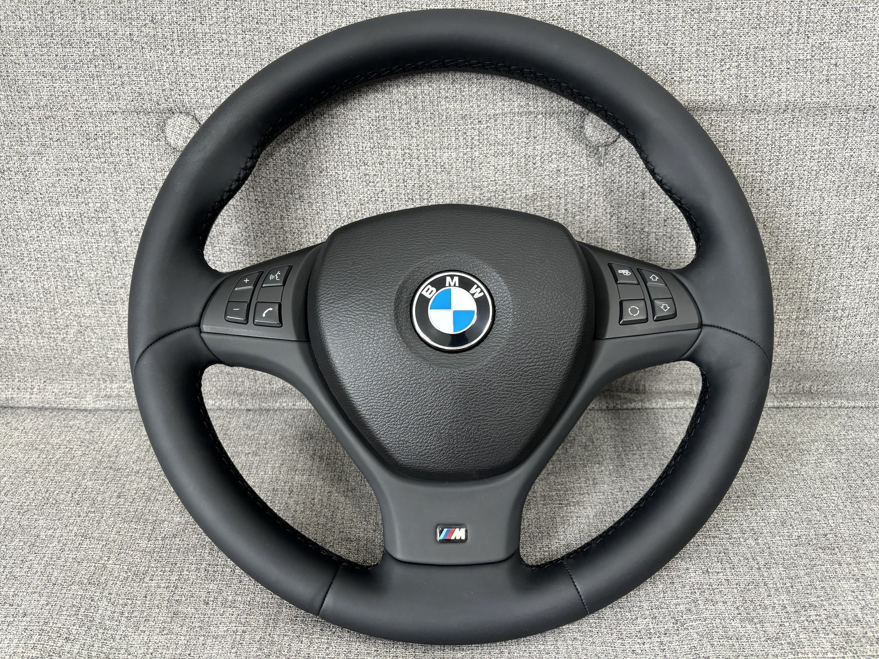 BMW E70 X5 X5M E71 X6 X6M Black Leather M-Sport Steering Wheel Manual