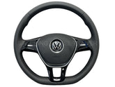 VW Transporter T5 Multivan Polo MK4 Leather Flat Bottom Steering Wheel Manual