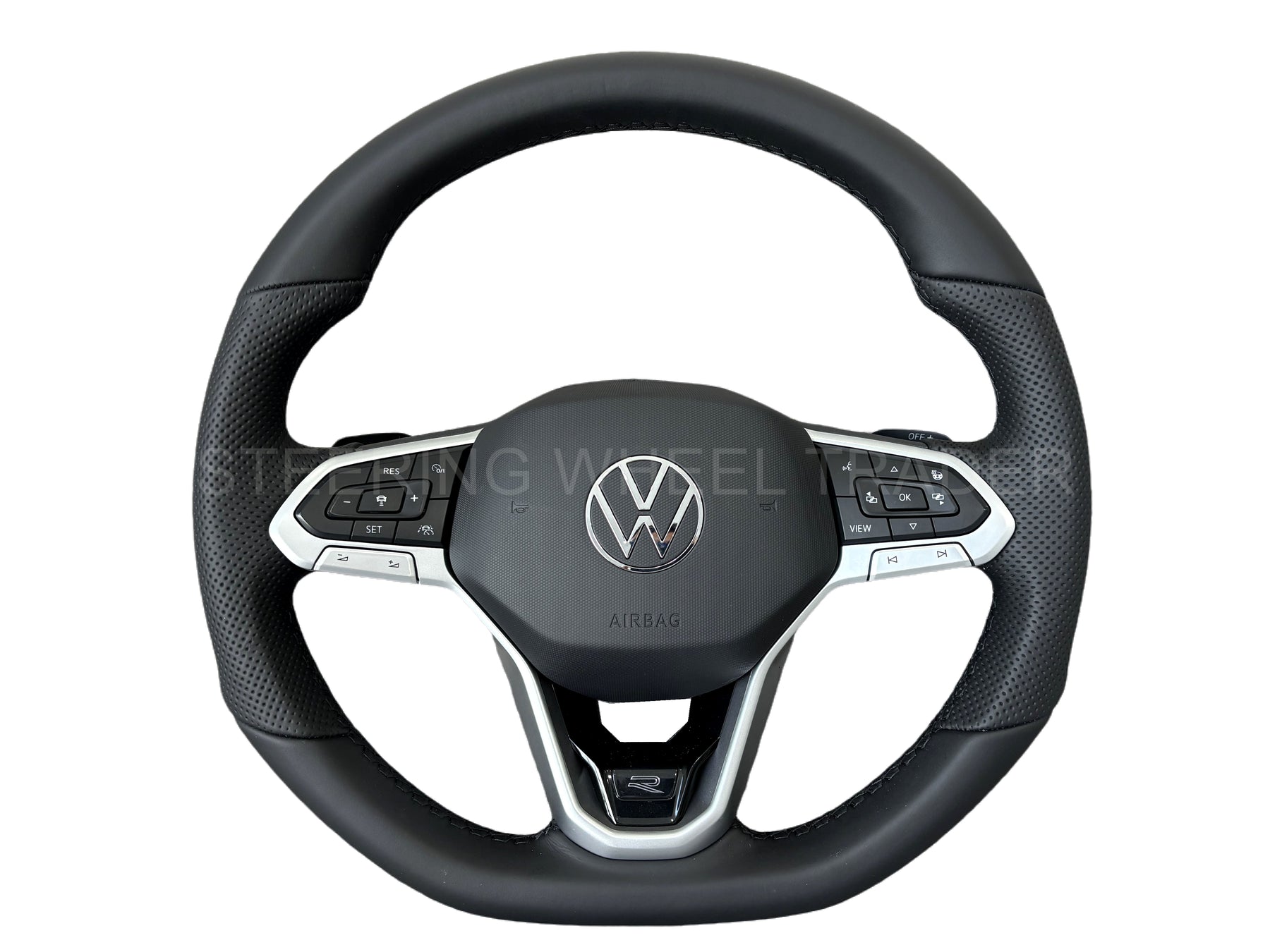 VW GOLF PASSAT CADDY TIGUAN TROC T7 Flat Bottom Steering Wheel ACC Heated Paddle