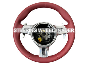 Porsche 911 997 991 Turbo GT 981 987 Panamera Cayenne Sport Steering Wheel Red