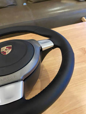 Porsche 911 997 GTS GT3 GT2 RS TURBO 987 Leather Sport Steering Wheel New Manaul