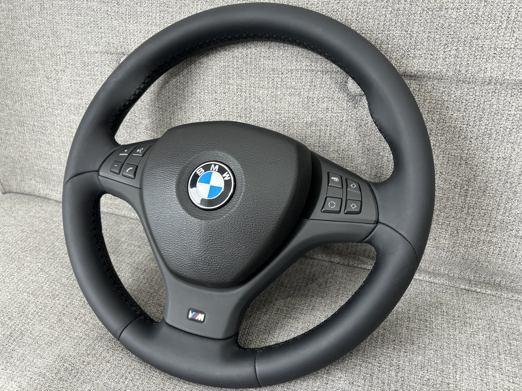 BMW E70 X5 X5M E71 X6 X6M Black Leather M-Sport Steering Wheel Manual