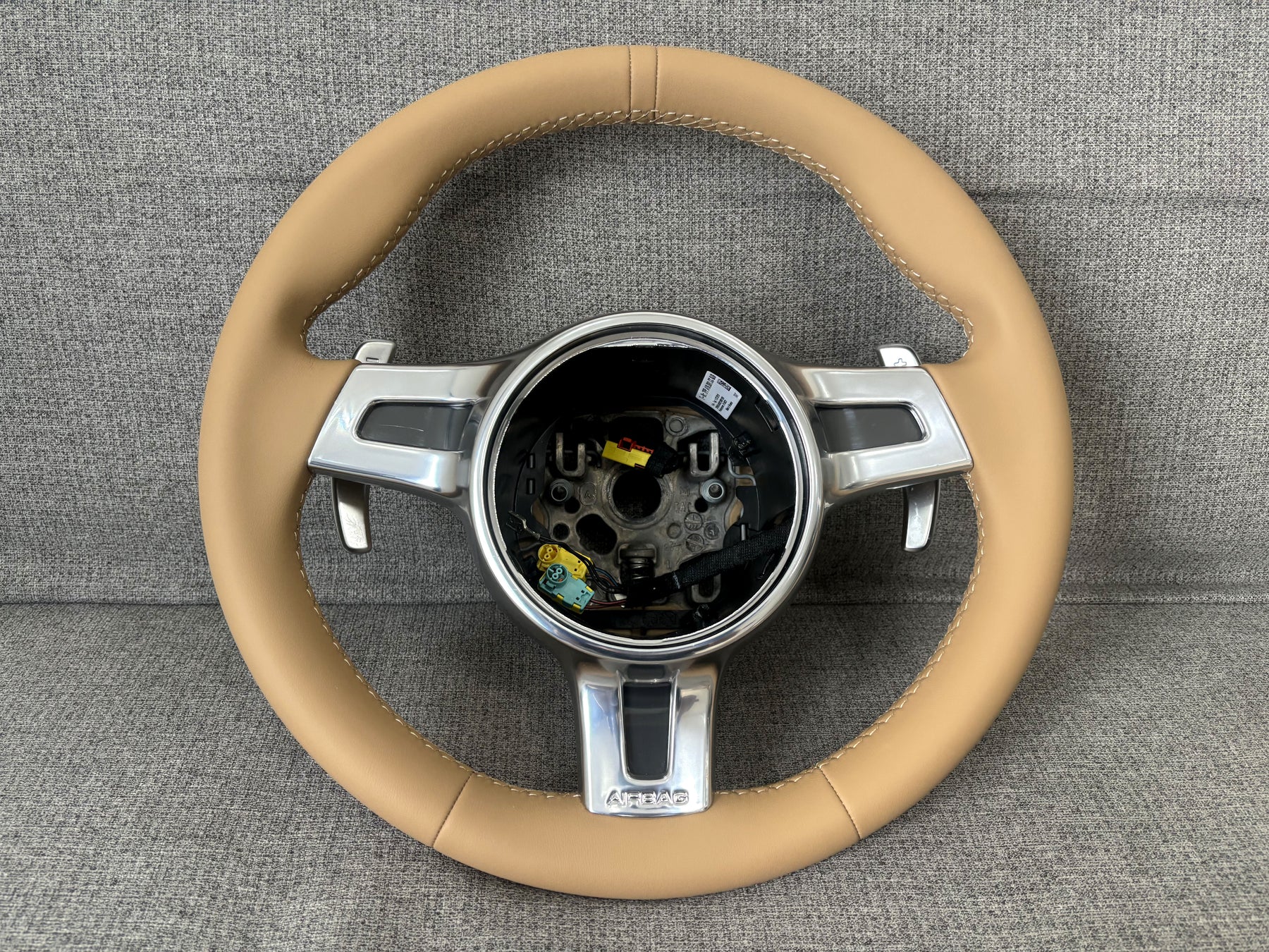 Porsche 911 997 991 Turbo GT 981 987 Panamera Cayenne Sport Steering Wheel Beige