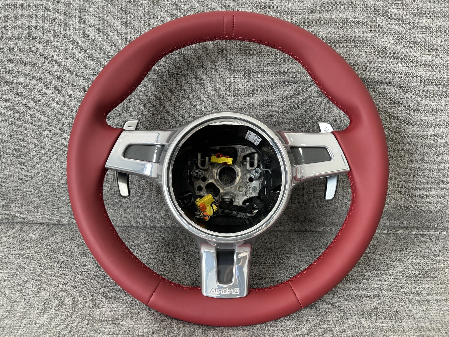 Porsche 911 997 991 Turbo GT 981 987 Panamera Cayenne Sport Steering Wheel Red
