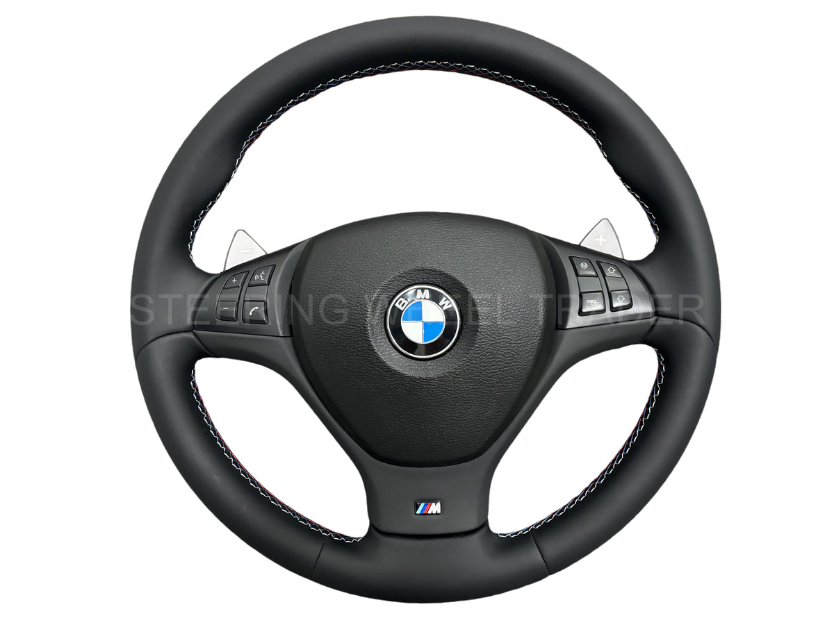 BMW E70 X5M E71 X6M Leather M Steering Wheel DCT Paddle Shifter Refurbished New