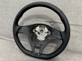 VW GOLF MK7 TRANSPORTER T6 MULITVAN AMAROK PASSAT BLACK LEATHER STEERING WHEEL