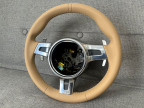 Porsche 911 997 991 Turbo GT 981 987 Panamera Cayenne Sport Steering Wheel Beige