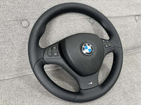 BMW E70 X5 X5M E71 X6 X6M Black Leather M-Sport Steering Wheel Manual