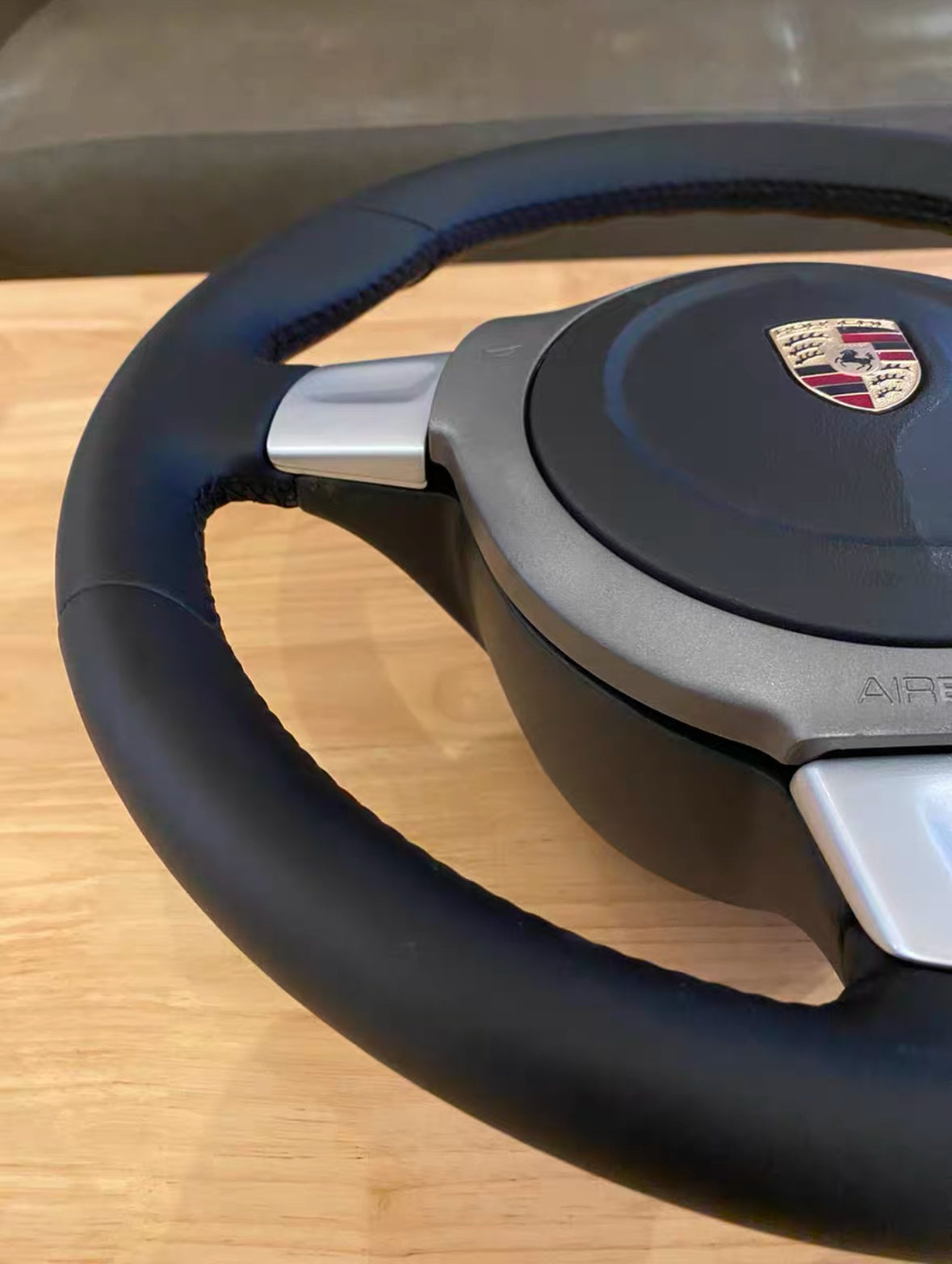 Porsche 911 997 GTS GT3 GT2 RS TURBO 987 Leather Sport Steering Wheel New Manaul