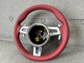 Porsche 911 997 991 Turbo GT 981 987 Panamera Cayenne Sport Steering Wheel Red