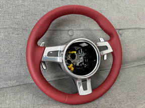 Porsche 911 997 991 Turbo GT 981 987 Panamera Cayenne Sport Steering Wheel Red