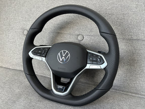 VW GOLF PASSAT CADDY TIGUAN TROC T7 Flat Bottom Steering Wheel ACC Heated Paddle