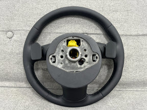 Audi A1 A3 Q3 S1 S3 SQ3 8X 8U 8V Round Leather Steering Wheel With Paddles