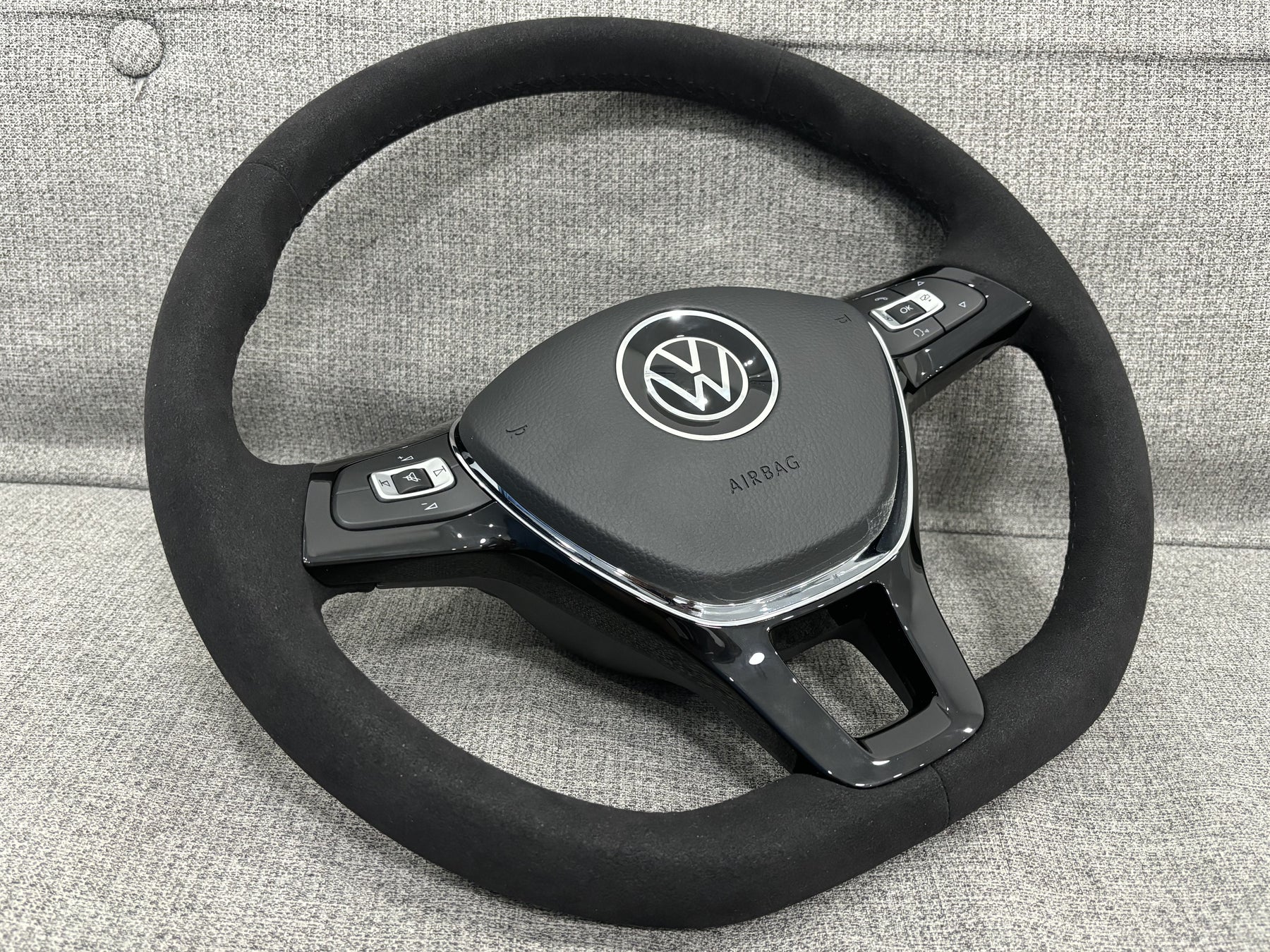 VW Transporter T5.1 T6 Multivan Amarok Caddy Multifunction Alcantara Steering Wheel Manual
