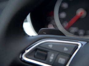 AUDI A4 A5 A6 A7 A8 Q5 Q7 B8 C7 4G 8R Leather Round Steering Wheel With Paddles