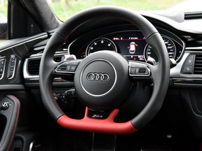 Audi A4 RS4 A5 RS5 A6 RS6 A7 RS7 SQ5 Q7 Steering Wheel Airbag Leather