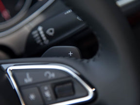 AUDI A4 A5 A6 A7 A8 Q5 Q7 B8 C7 4G 8R Leather Round Steering Wheel With Paddles