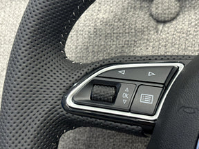 Audi A4 S4 A5 8W A6 A7 A8 Q5 Q7 8R S-Line Flat Bottom Steering Wheel With Paddle