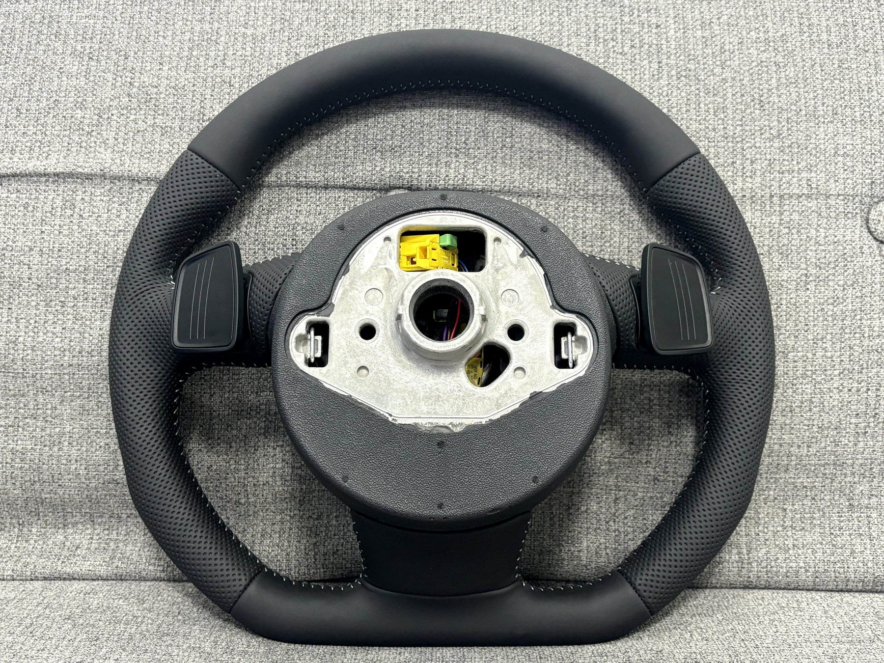 Audi A4 S4 A5 8W A6 A7 A8 Q5 Q7 8R S-Line Flat Bottom Steering Wheel With Paddle