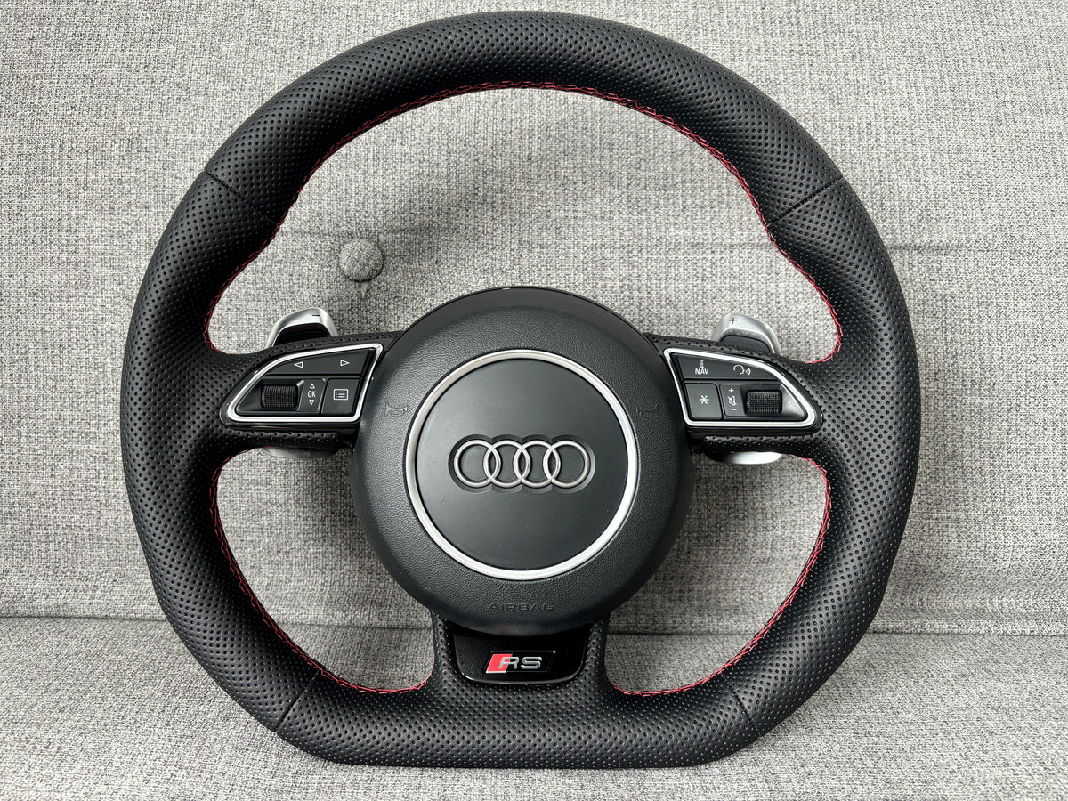 Audi RS Steering Wheel With DSG Paddles RS4 RS5 RS6 RS7 A4 A5 A6 S8 SQ3 SQ5 SQ7