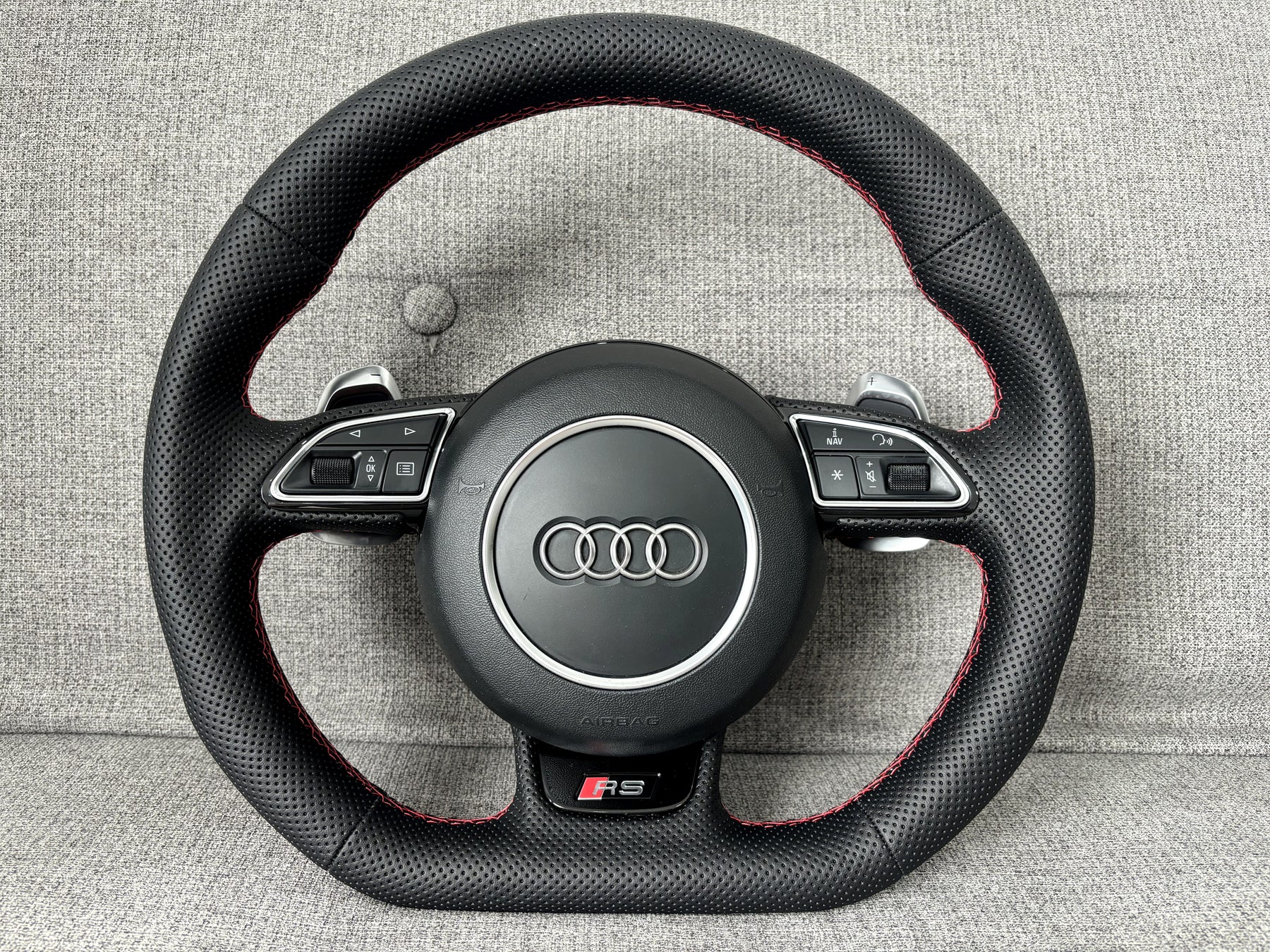 Audi RS Steering Wheel With DSG Paddles RS4 RS5 RS6 RS7 A4 A5 A6 S8 SQ3 SQ5 SQ7