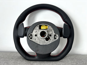 Audi RS6 RS7 C7 4G Flat Bottom Perforated Steering Wheel Leather With DSG Paddle