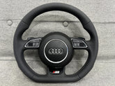 Audi S5 Flat Bottom S-Line Multifunction Steering Wheel With Paddles S5 A5 8T 8F