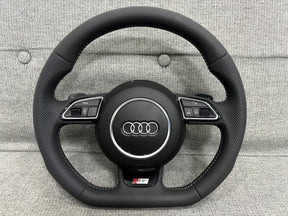 Audi S5 Flat Bottom S-Line Multifunction Steering Wheel With Paddles S5 A5 8T 8F