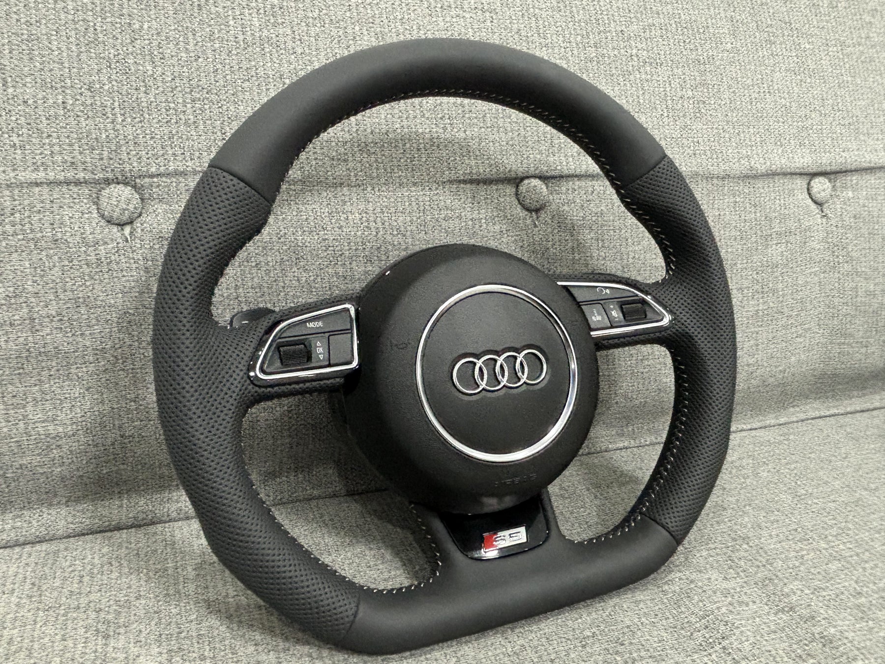 Audi S5 Flat Bottom S-Line Multifunction Steering Wheel With Paddles S5 A5 8T 8F