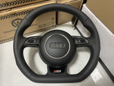 Audi S5 Leather Flat Bottom S Line Steering Wheel S5 A5 8T 8F