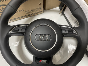 Audi S5 Leather Flat Bottom S Line Steering Wheel S5 A5 8T 8F