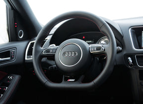 Audi SQ5 Leather Flat Bottom S Line Steering Wheel With DSG Paddles Q5 SQ5
