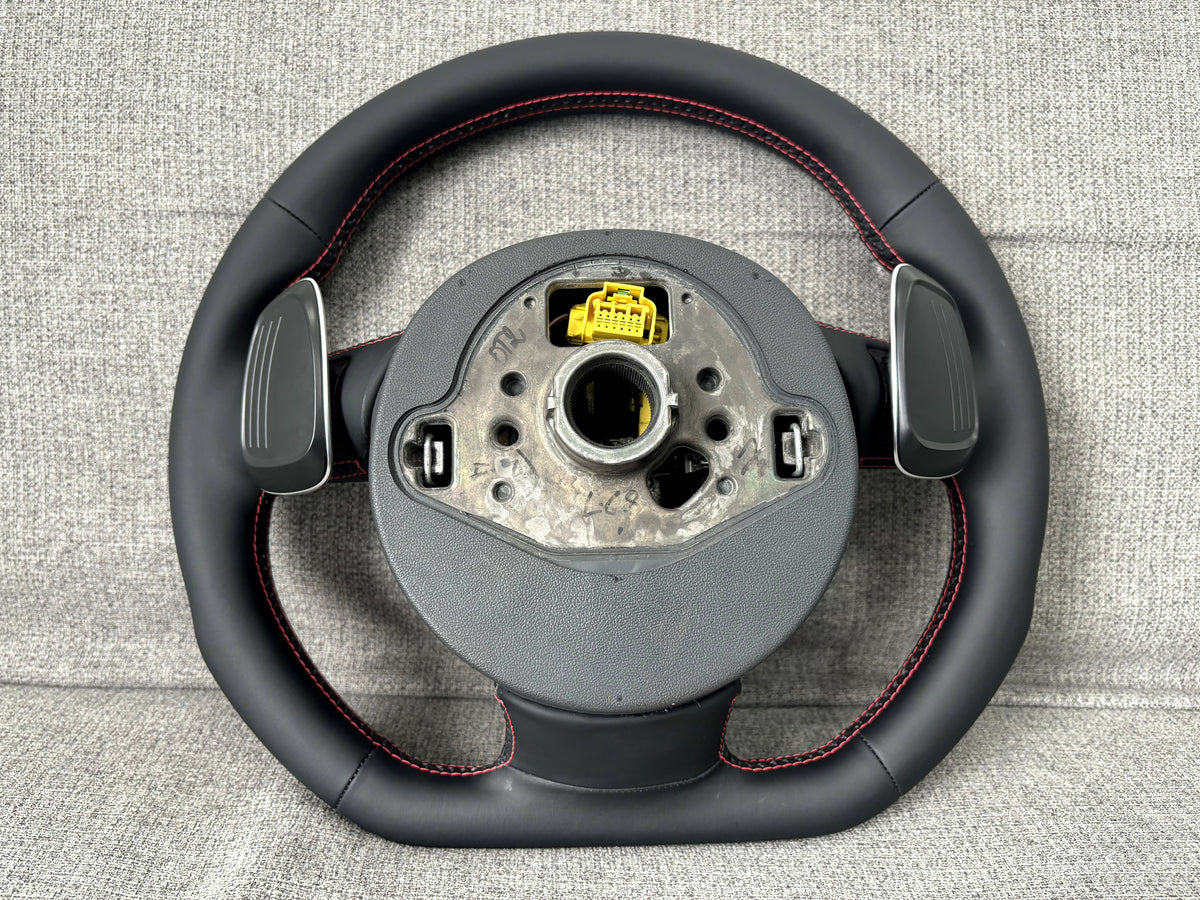 Audi SQ5 Leather Flat Bottom S Line Steering Wheel With DSG Paddles Q5 SQ5