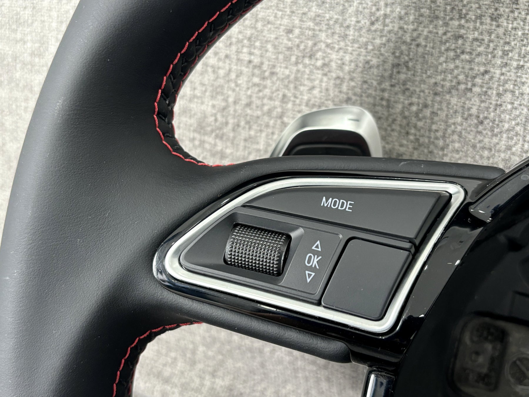 Audi SQ5 Leather Flat Bottom S Line Steering Wheel With DSG Paddles Q5 SQ5