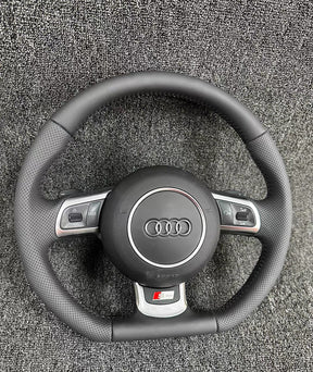 Audi TT A3 S3 RS R8 A4 S4 A5 S5 A6 S6 A8 Q5 Q7 S-Line Flat Bottom steering wheel