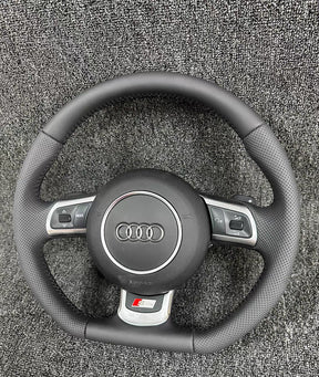 Audi TT A3 S3 RS R8 A4 S4 A5 S5 A6 S6 A8 Q5 Q7 S-Line Flat Bottom steering wheel
