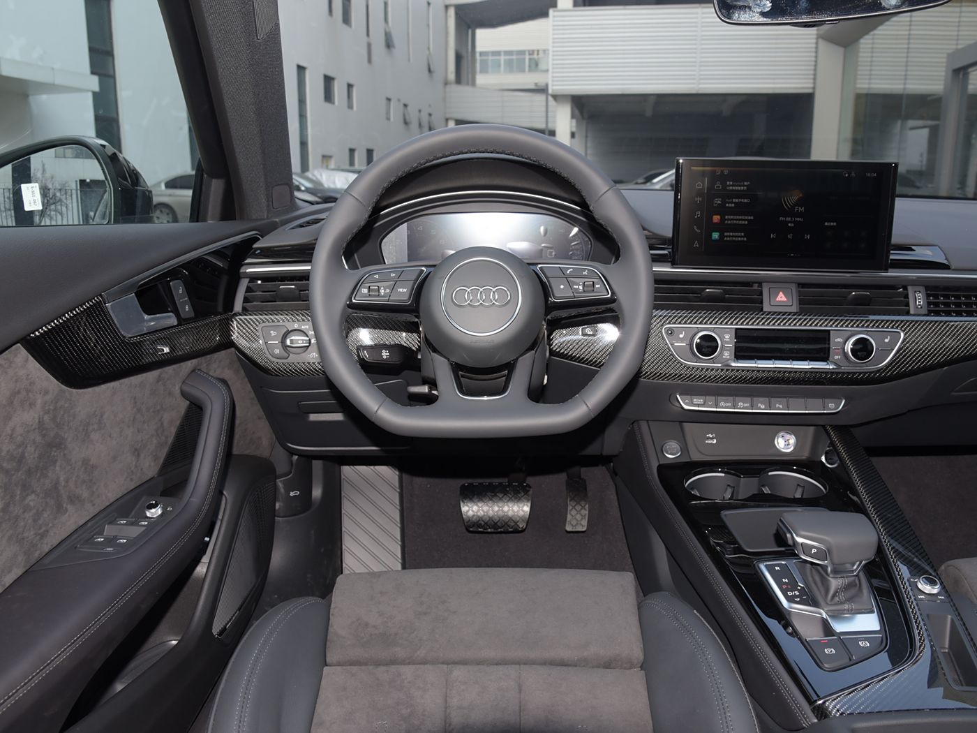 Audi S4 A4 B9 A5 S5 F5 Q5 SQ5 Leather Flat Bottom S Line Steering Wheel Genuine