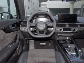 Audi S4 A4 B9 A5 S5 F5 Q5 SQ5 Leather Flat Bottom S Line Steering Wheel Genuine