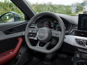 Audi S4 A4 B9 A5 S5 F5 Q5 SQ5 Leather Flat Bottom S Line Steering Wheel Genuine
