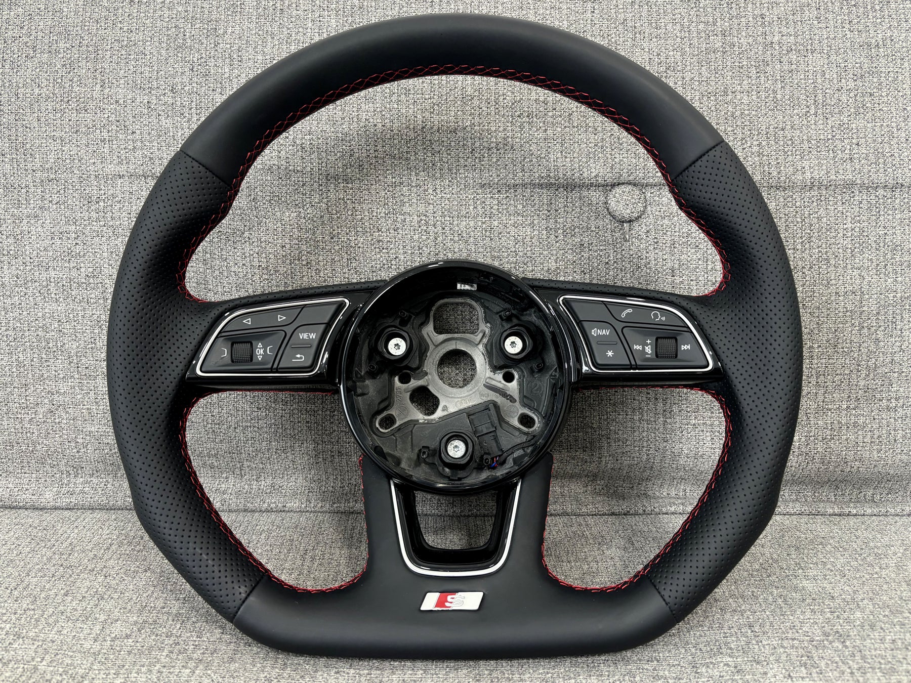 Audi A4 S4 B9 A5 S5 F5 Flat Bottom S-Line Steering Wheel With Paddles Genuine