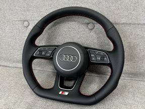 Audi A4 S4 B9 A5 S5 F5 Flat Bottom S-Line Steering Wheel With Paddles Genuine