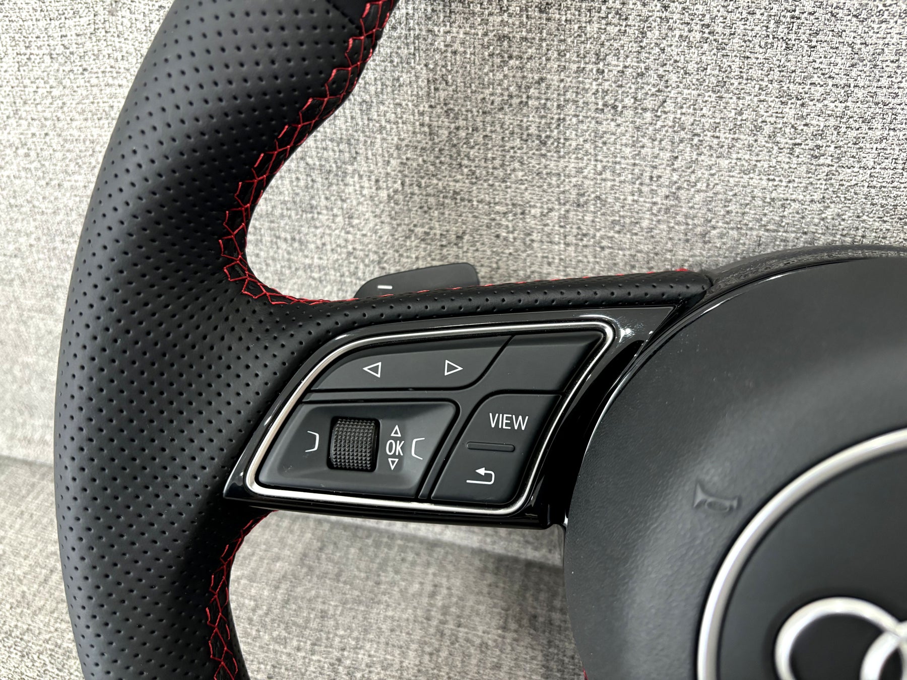 Audi A4 S4 B9 A5 S5 F5 Flat Bottom S-Line Steering Wheel With Paddles Genuine