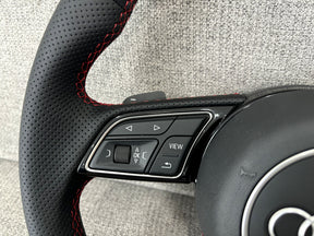Audi A4 S4 B9 A5 S5 F5 Flat Bottom S-Line Steering Wheel With Paddles Genuine