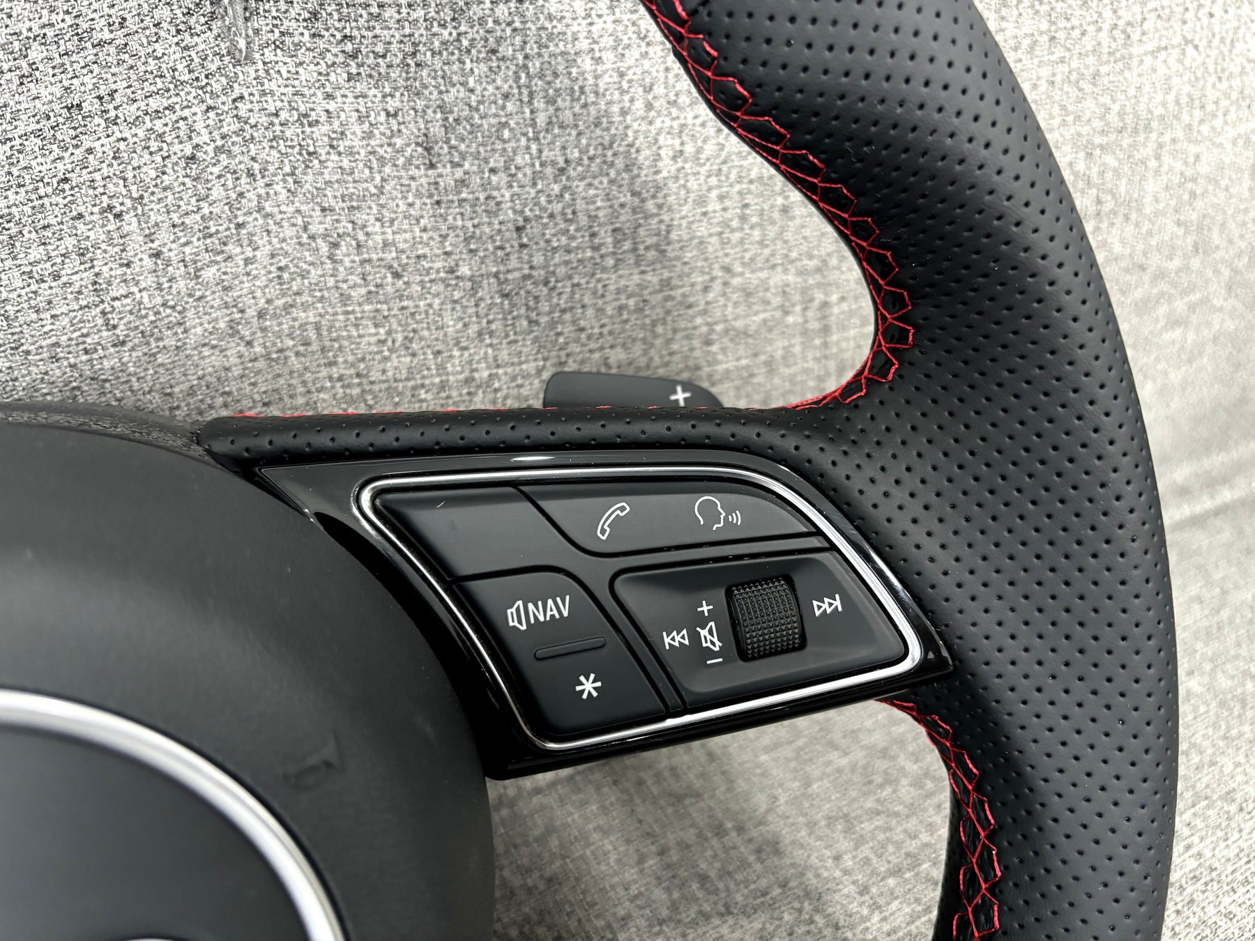 Audi A4 S4 B9 A5 S5 F5 Flat Bottom S-Line Steering Wheel With Paddles Genuine