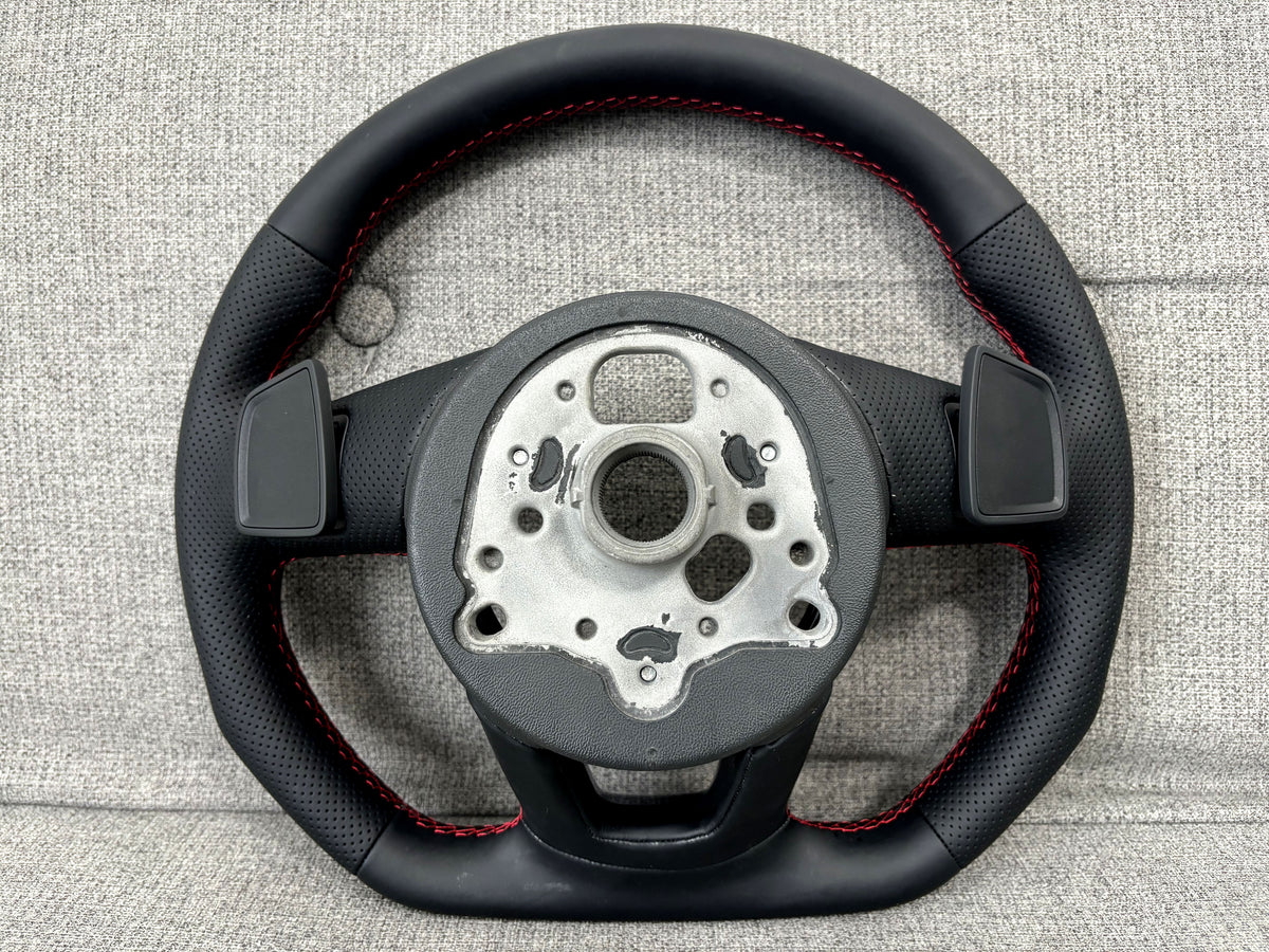 Audi A4 S4 B9 A5 S5 F5 Flat Bottom S-Line Steering Wheel With Paddles Genuine