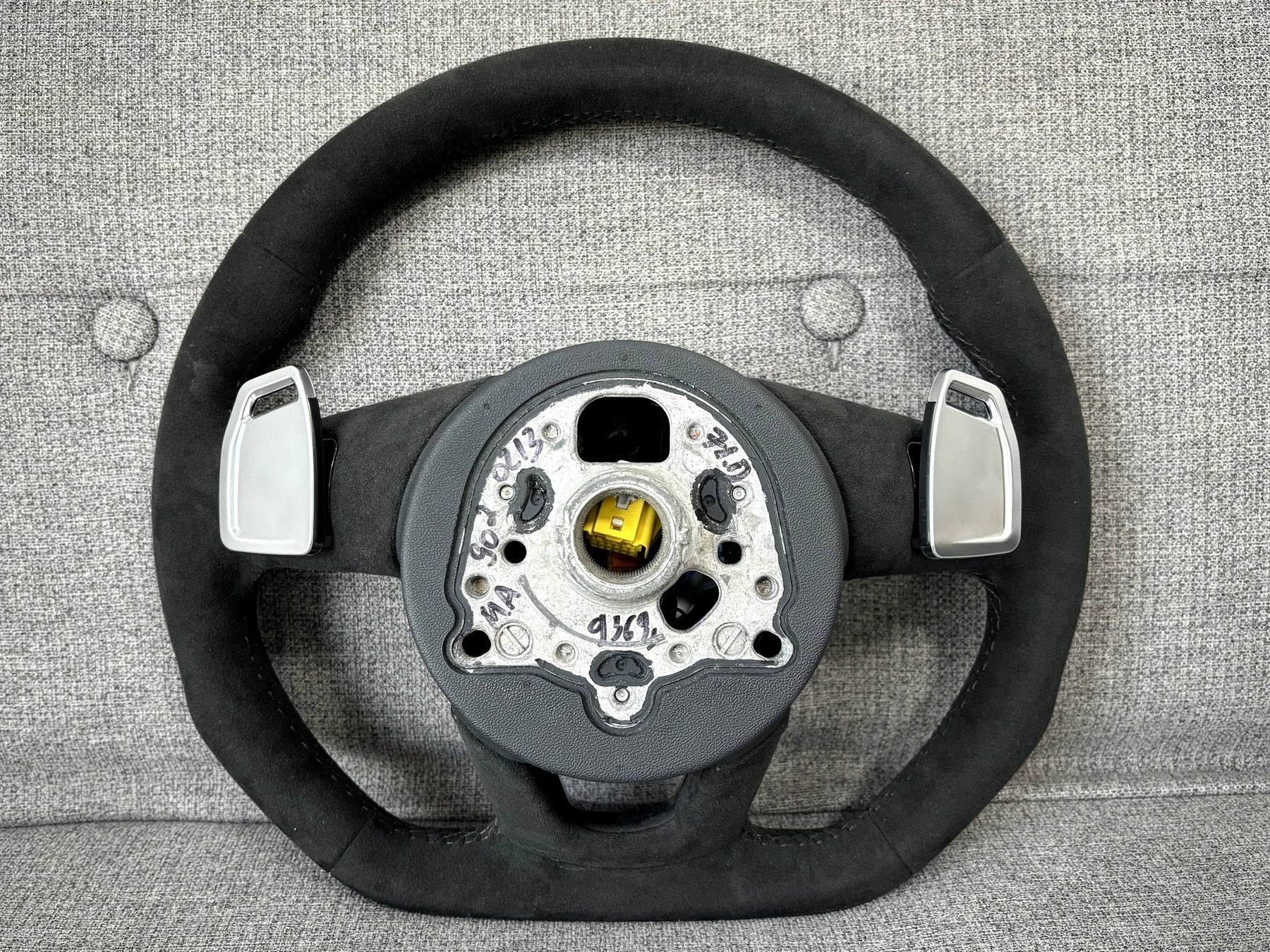 Audi RS5 RS4 B9 F5 Alcantara Flat Bottom Steering Wheel With DSG Paddles Genuine