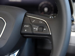 AUDI A4 B9 Allroad A5 F5 Q5 FY Q7 4M Q8 Round Leather Steering Wheel With Paddle