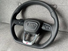Audi Q5 SQ5 FY Q7 SQ7 Q8 Q3 A3 A4 A5 S5 S4 B9 Flat Bottom Steering Wheel S-Line